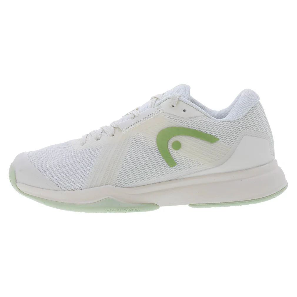 Women's Sprint Team 4.0 Court Shoes Chalk White and Light Green