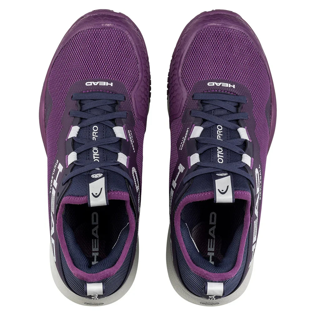 Women's Motion Pro Pickleball Shoes Plum and White