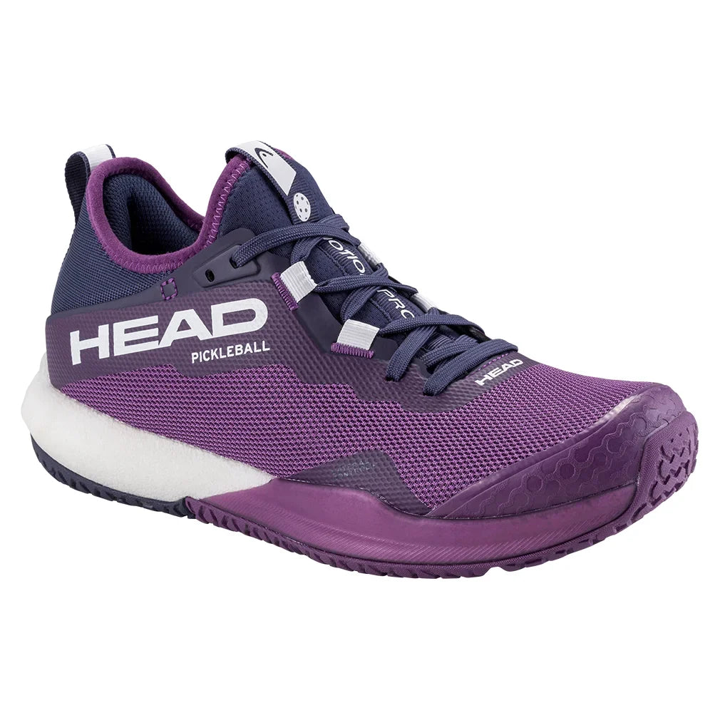 Women's Motion Pro Pickleball Shoes Plum and White