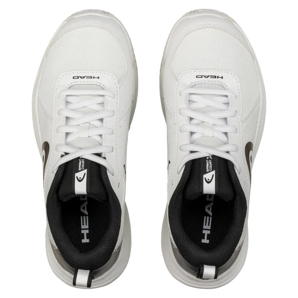 Juniors Sprint Court 4.0 Shoes White and Black
