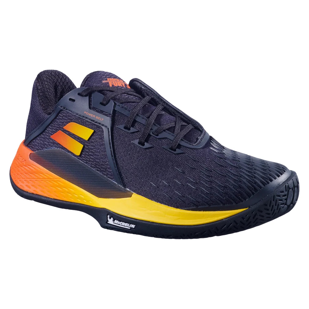 Men's Propulse Fury All Court Tennis Shoes Black and Sunset, Babolat, Black/Sunset, Pickleball Express, 30F26208C-2054F26-BLACK-SUNSET-1