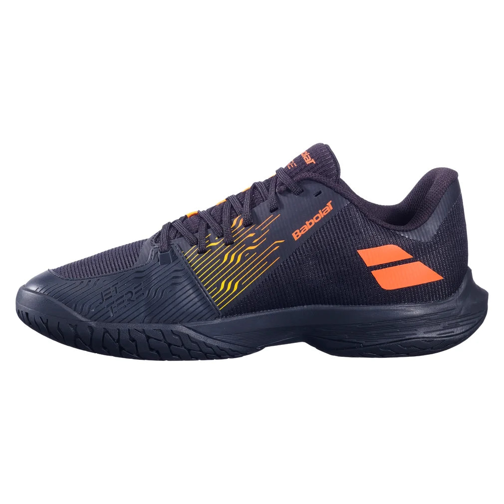 Men's Jet Tere 2 All Court Tennis Shoes Black and Sunset, Babolat, Pickleball Express, 30F26649C-2054F26-2
