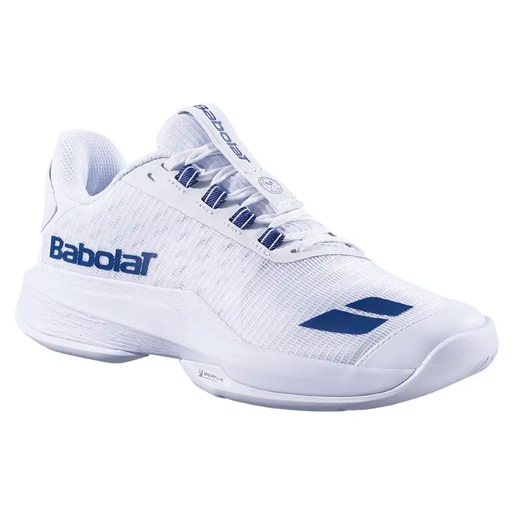 Men's Jet Tere 2 All Court WIM Court Shoes White and Blue Navy