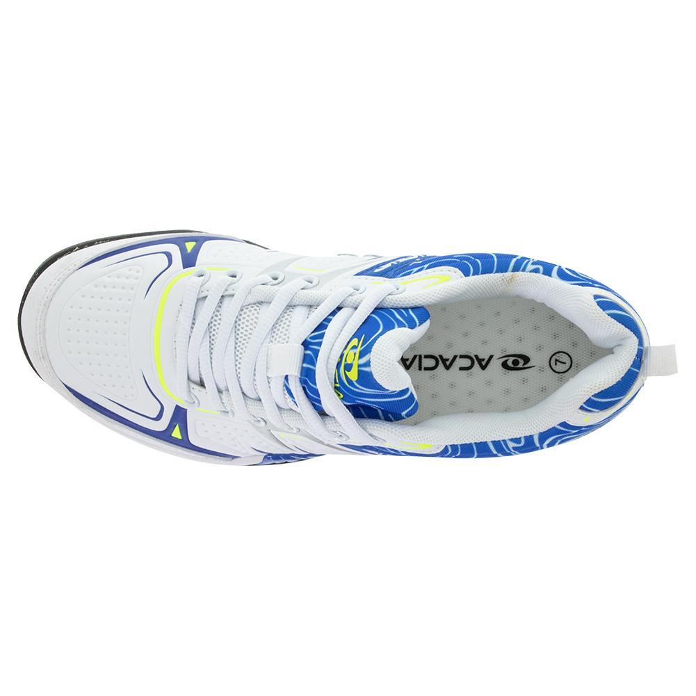 Unisex Dinkshot Pickleball Court Shoes White and Royal