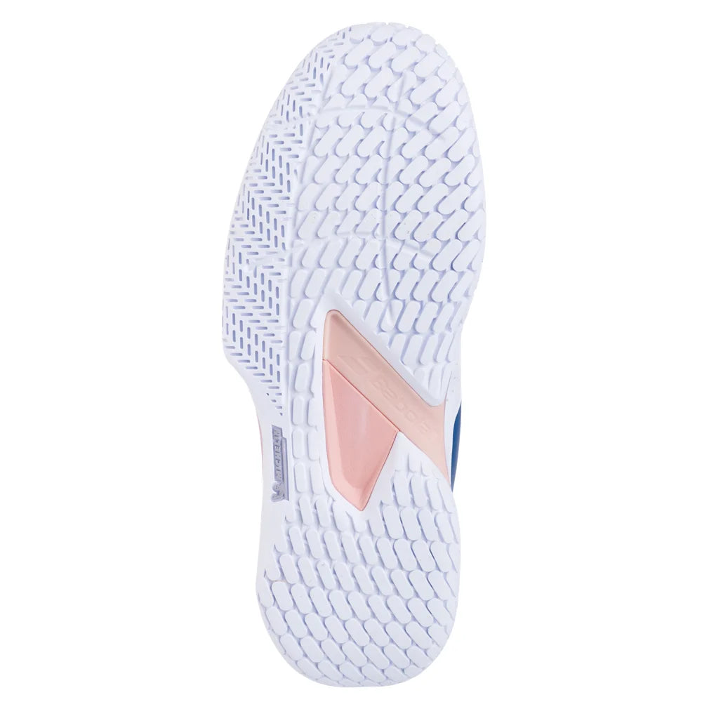 Women's Propulse Storm All Court Tennis Shoes White and Sunset, Babolat, Pickleball Express, 31F26447B-1120F26-4