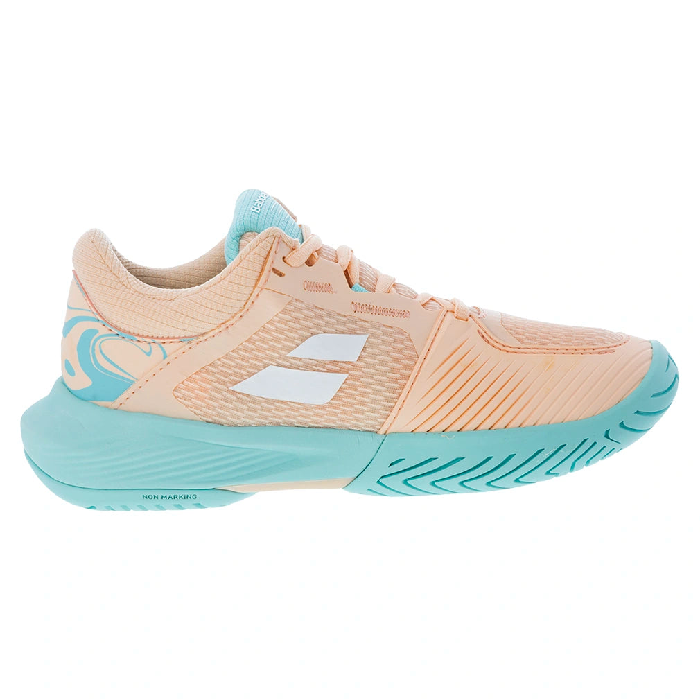 Women's SFX 4 All Court Court Shoes Peach and Blue