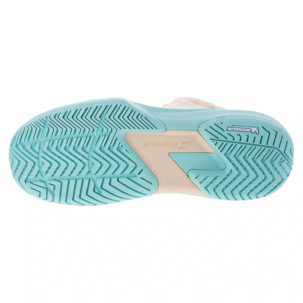 Women's SFX 4 All Court Court Shoes Peach and Blue