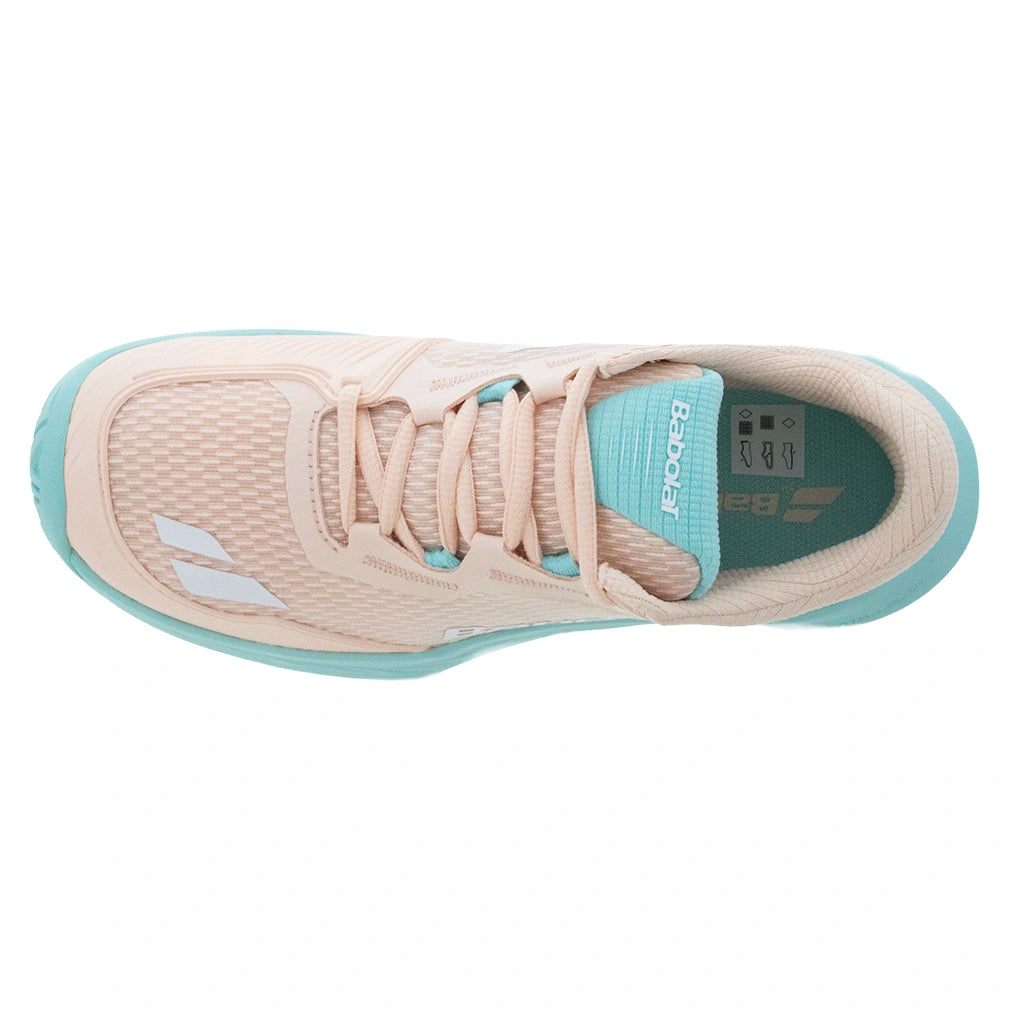 Women's SFX 4 All Court Court Shoes Peach and Blue