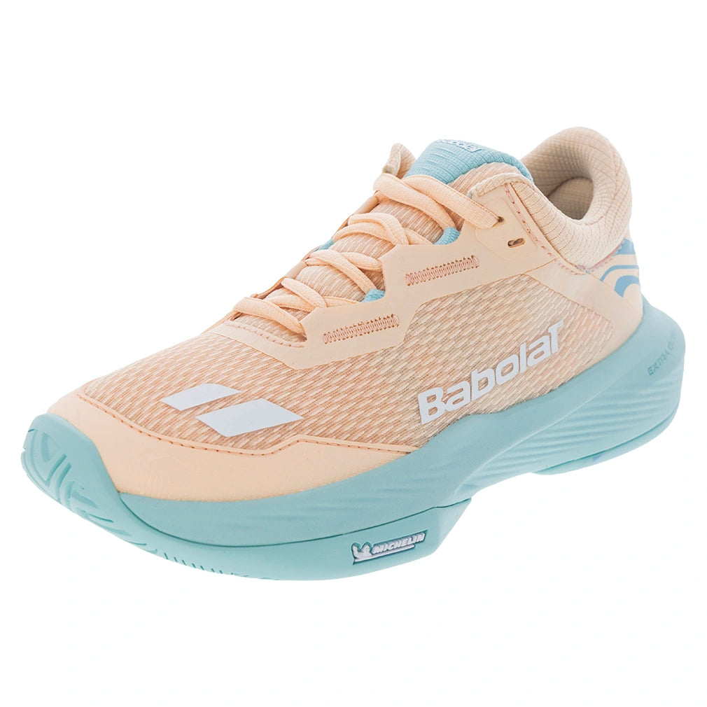 Women's SFX 4 All Court Court Shoes Peach and Blue