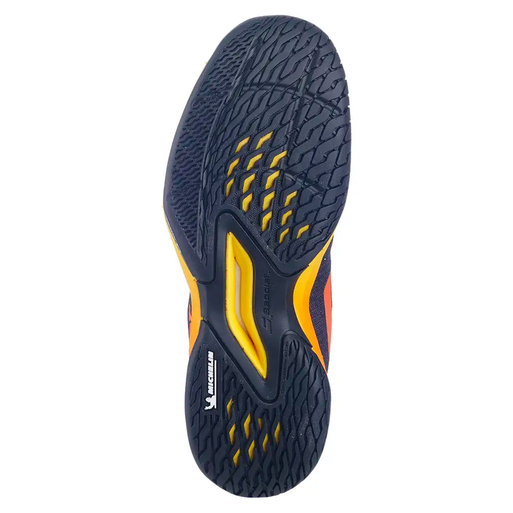 Juniors Jet Mach 3 All Court Shoes Black and Sunset
