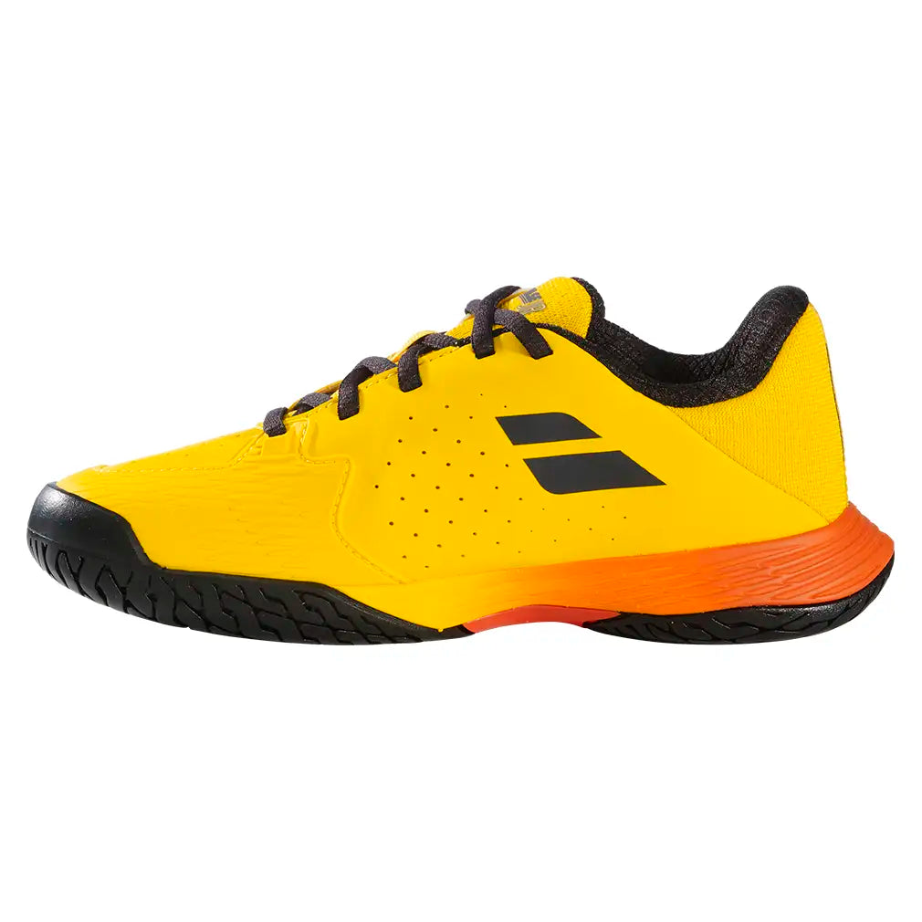 Juniors Propulse All Court Shoes Yellow and Sunset