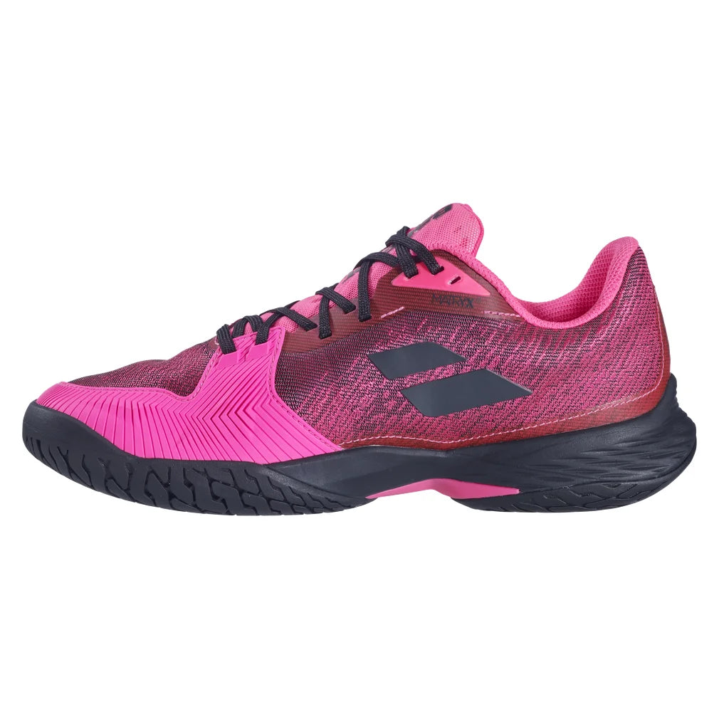 Men's Jet Mach Pickleball Shoes Fluo Pink and Black, Babolat, Pickleball Express, 3A0F26B932-5086F26-2