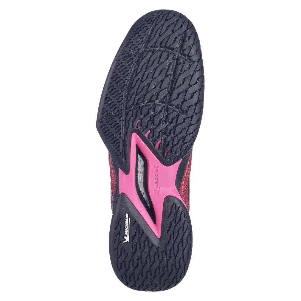 Men's Jet Mach Pickleball Shoes Fluo Pink and Black, Babolat, Pickleball Express, 3A0F26B932-5086F26-4