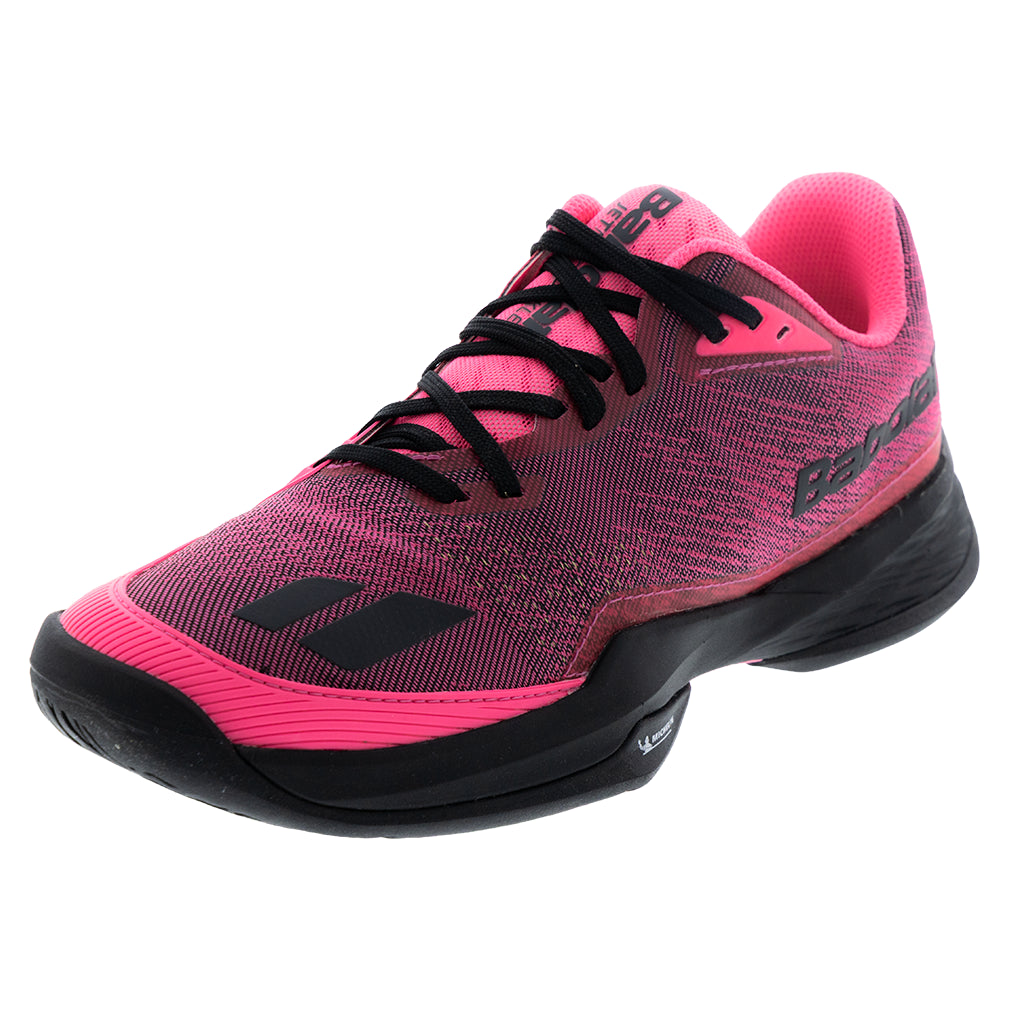 Men's Jet Mach Pickleball Shoes Fluo Pink and Black