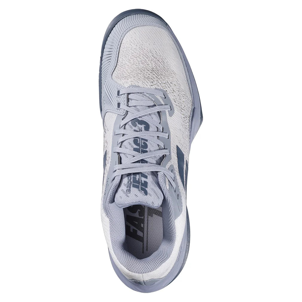 Men's Jet Mach 3 Court Shoes White and Dark Grey