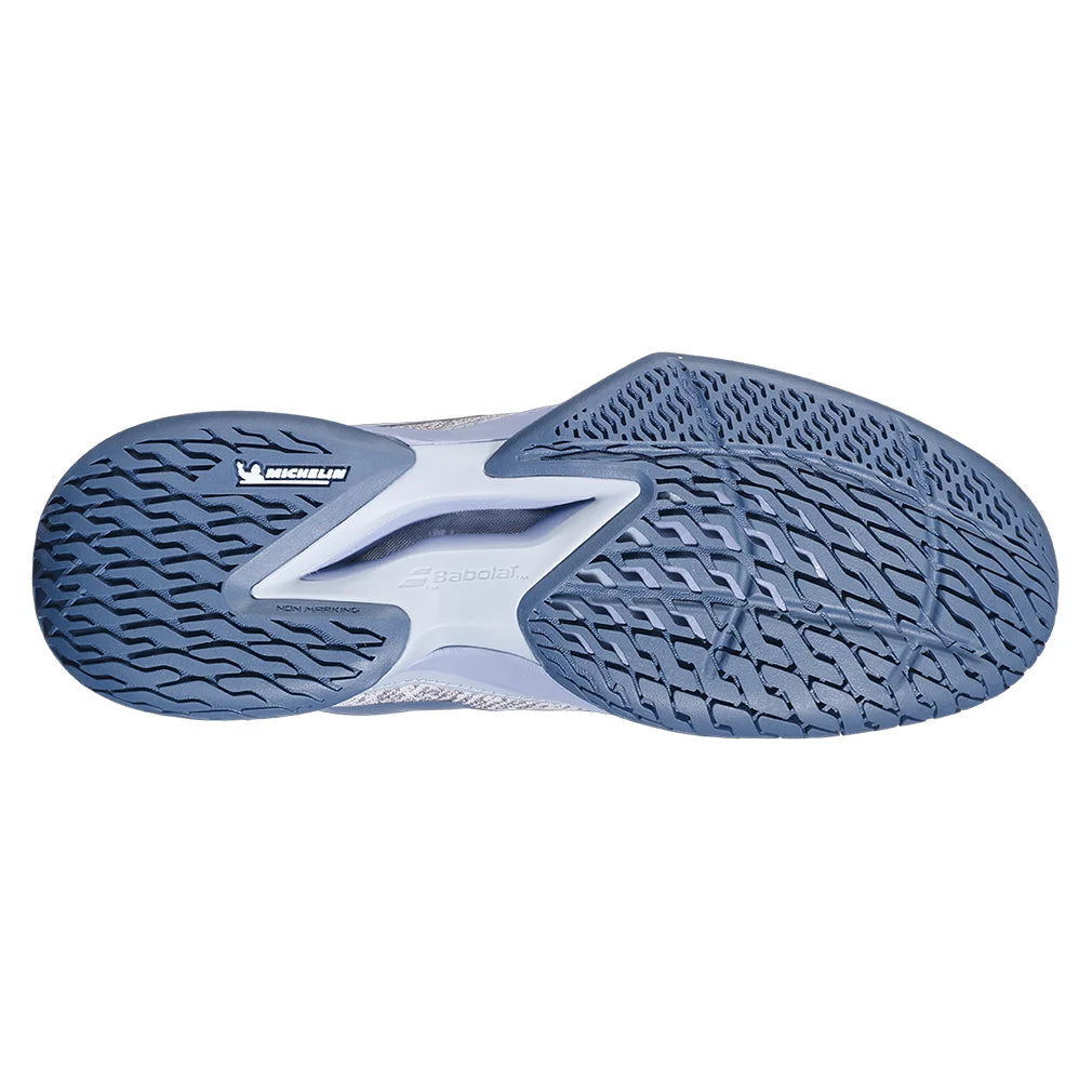 Men's Jet Mach 3 Court Shoes White and Dark Grey