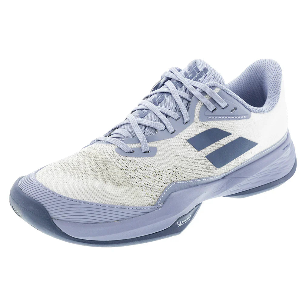 Men's Jet Mach 3 Court Shoes White and Dark Grey
