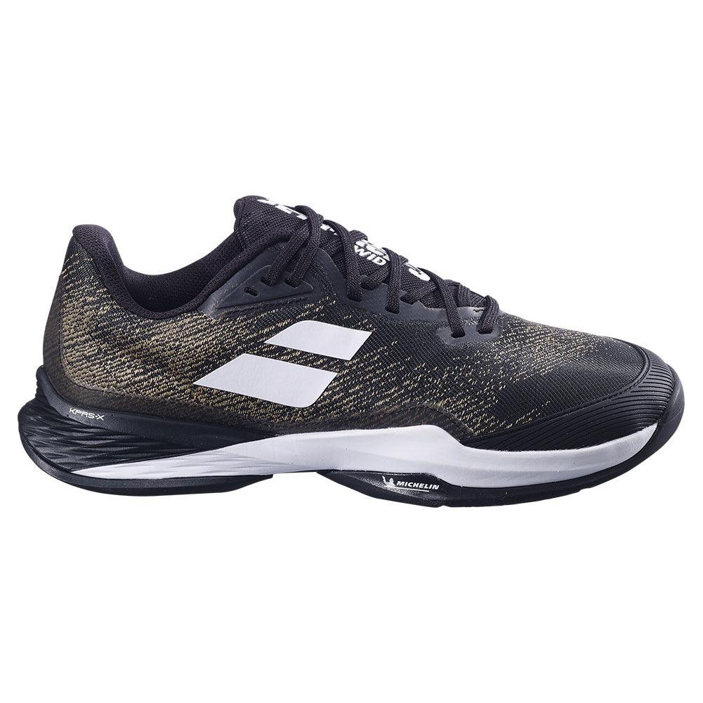 Men's Jet Mach 3 Wide Court Shoes Black and White