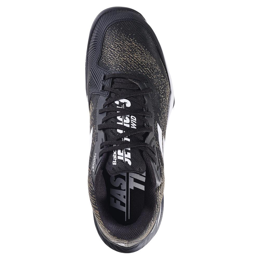 Men's Jet Mach 3 Wide Court Shoes Black and White