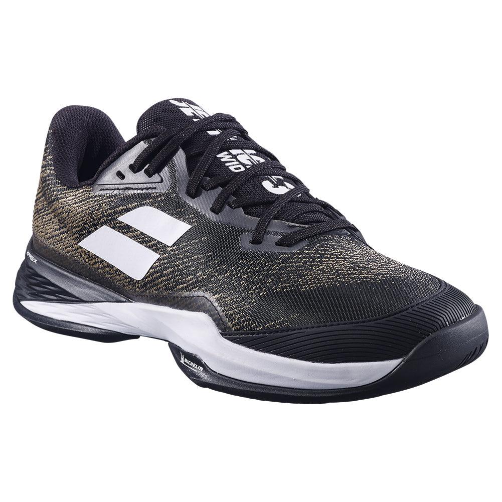 Men's Jet Mach 3 Wide Court Shoes Black and White