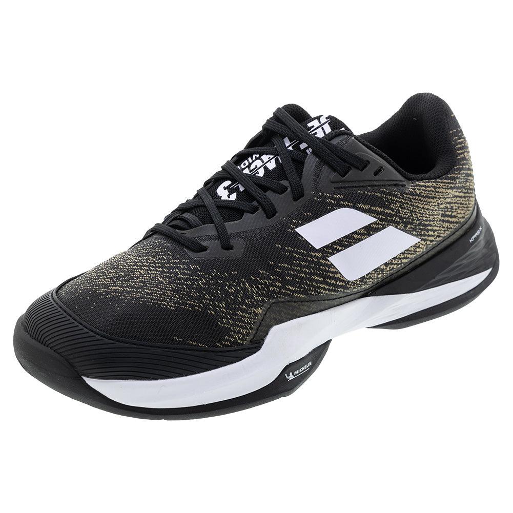 Men's Jet Mach 3 Wide Court Shoes Black and White