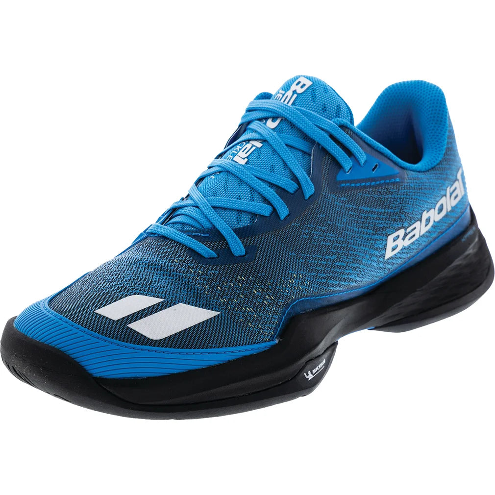 Men's Jet Mach Pickleball Shoes, Babolat, Blue/Black, Pickleball Express, 3A0S26B932-4113-BLUE-BLACK-2