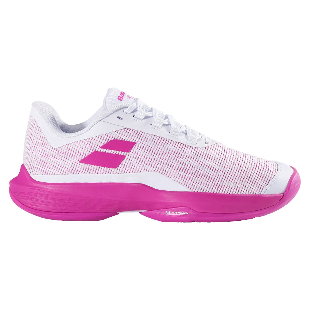 Womens Jet Tere 2 All Court Shoes White and Fandango Pink