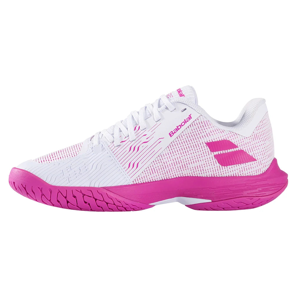 Womens Jet Tere 2 All Court Shoes White and Fandango Pink