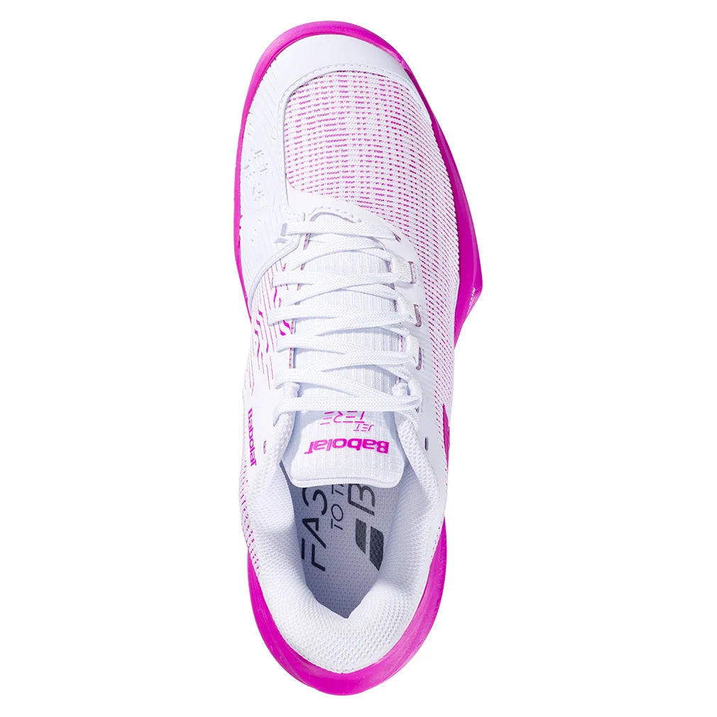 Womens Jet Tere 2 All Court Shoes White and Fandango Pink