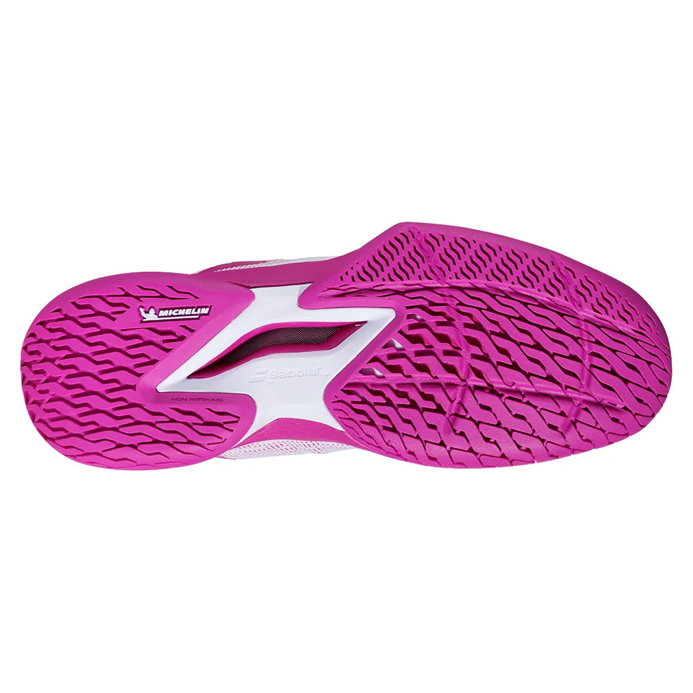 Womens Jet Tere 2 All Court Shoes White and Fandango Pink