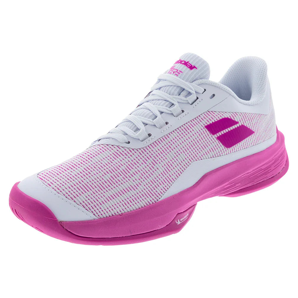 Womens Jet Tere 2 All Court Shoes White and Fandango Pink