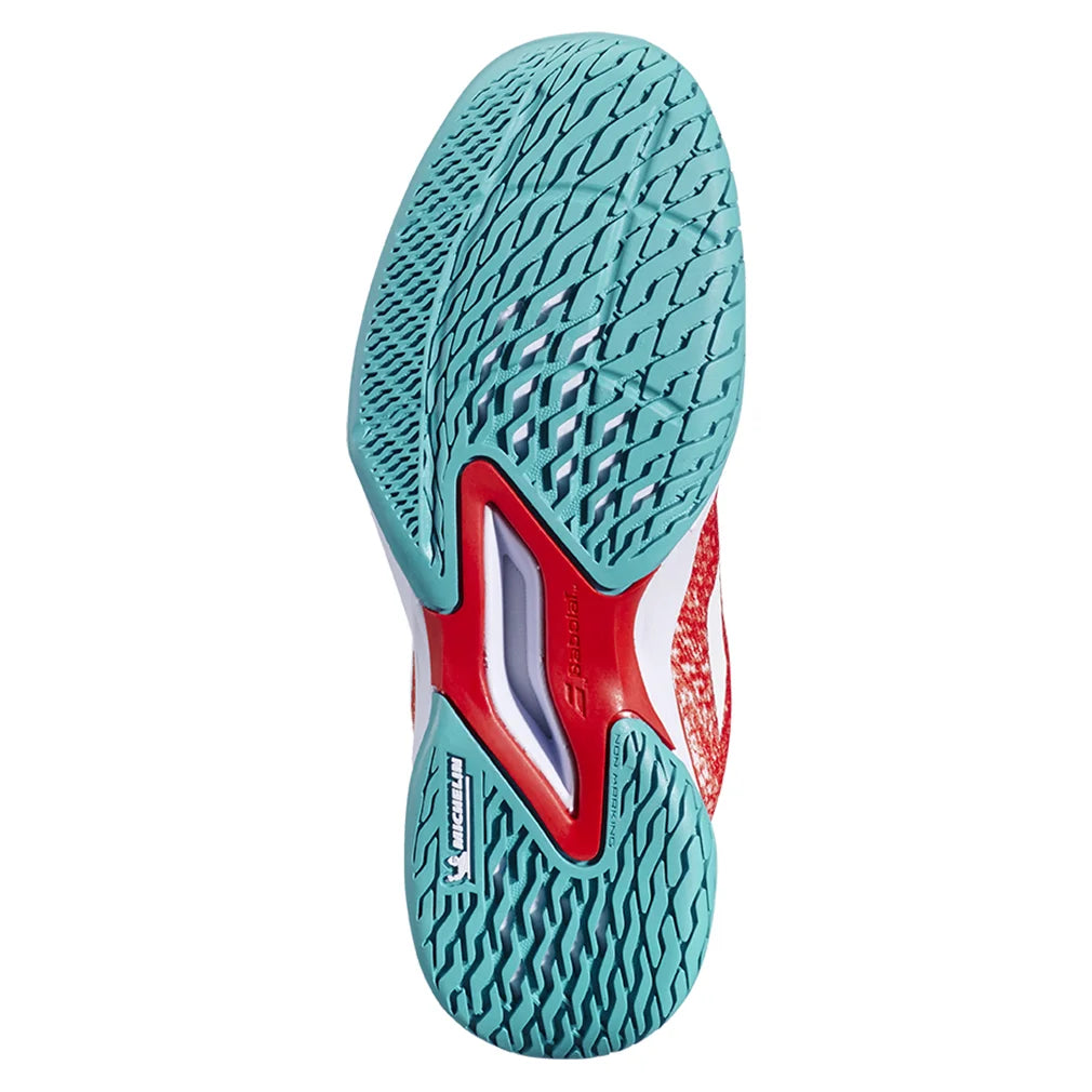 Women's Jet Mach 3 Court Shoes Fiesta Red