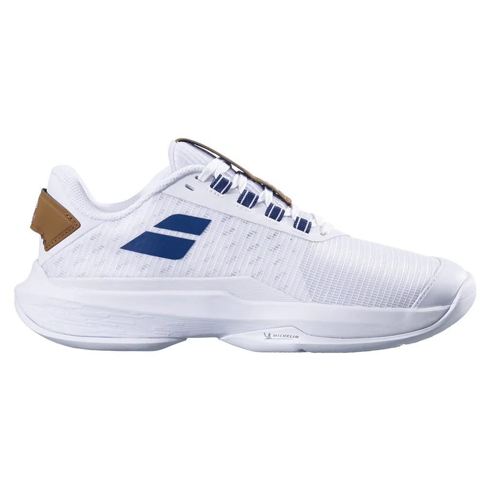 Women's Jet Tere 2 Wimbledon Court Shoes White and Blue Navy
