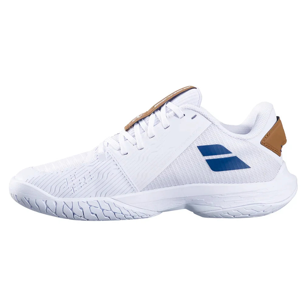 Women's Jet Tere 2 Wimbledon Court Shoes White and Blue Navy