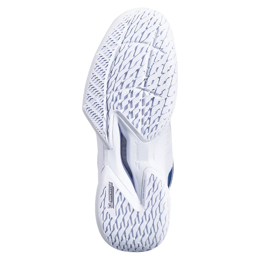 Women's Jet Tere 2 Wimbledon Court Shoes White and Blue Navy