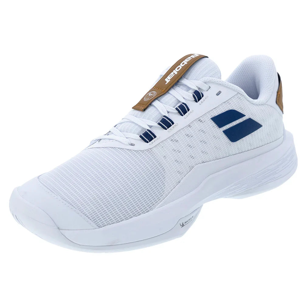 Women's Jet Tere 2 Wimbledon Court Shoes White and Blue Navy