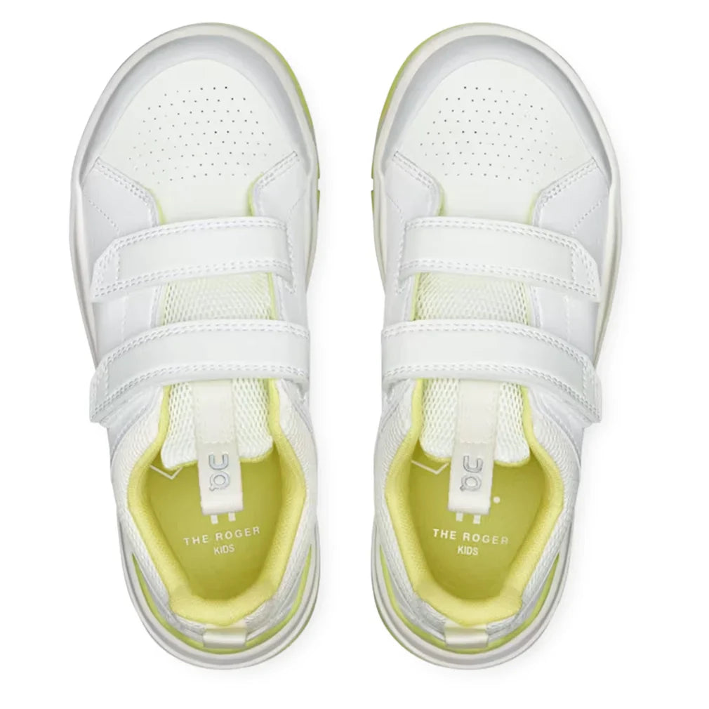Juniors' THE ROGER Court Shoes White and Limelight