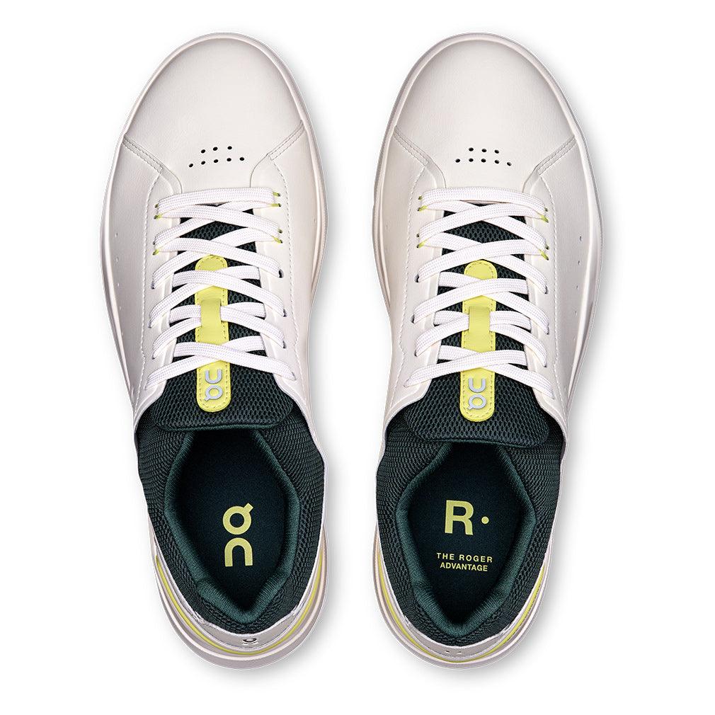 Men's THE ROGER Advantage Court Shoes Ivory and Evergreen