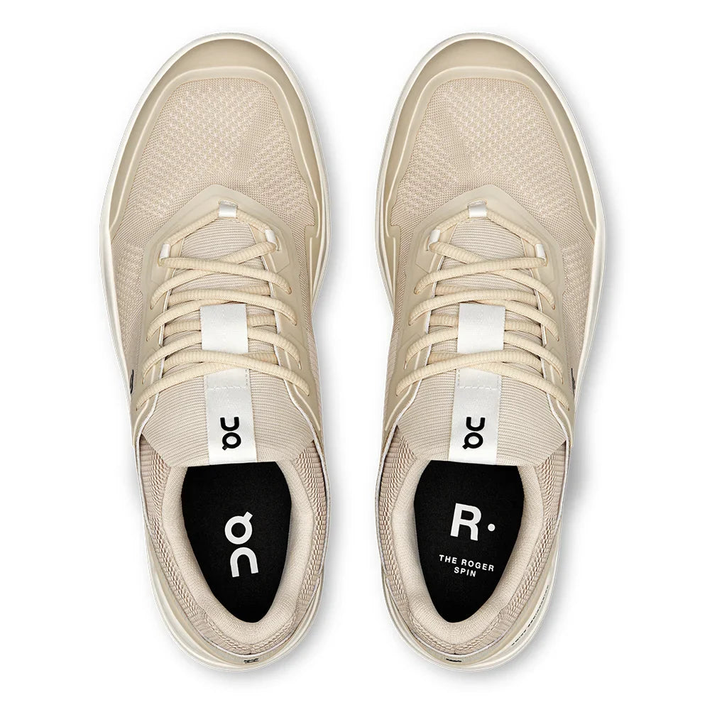 Men's THE ROGER Spin Court Shoes Sand and Ivory