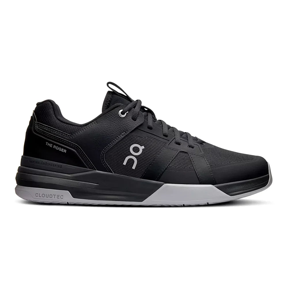 Men's THE ROGER Clubhouse Pro Court Shoes Black and Glacier