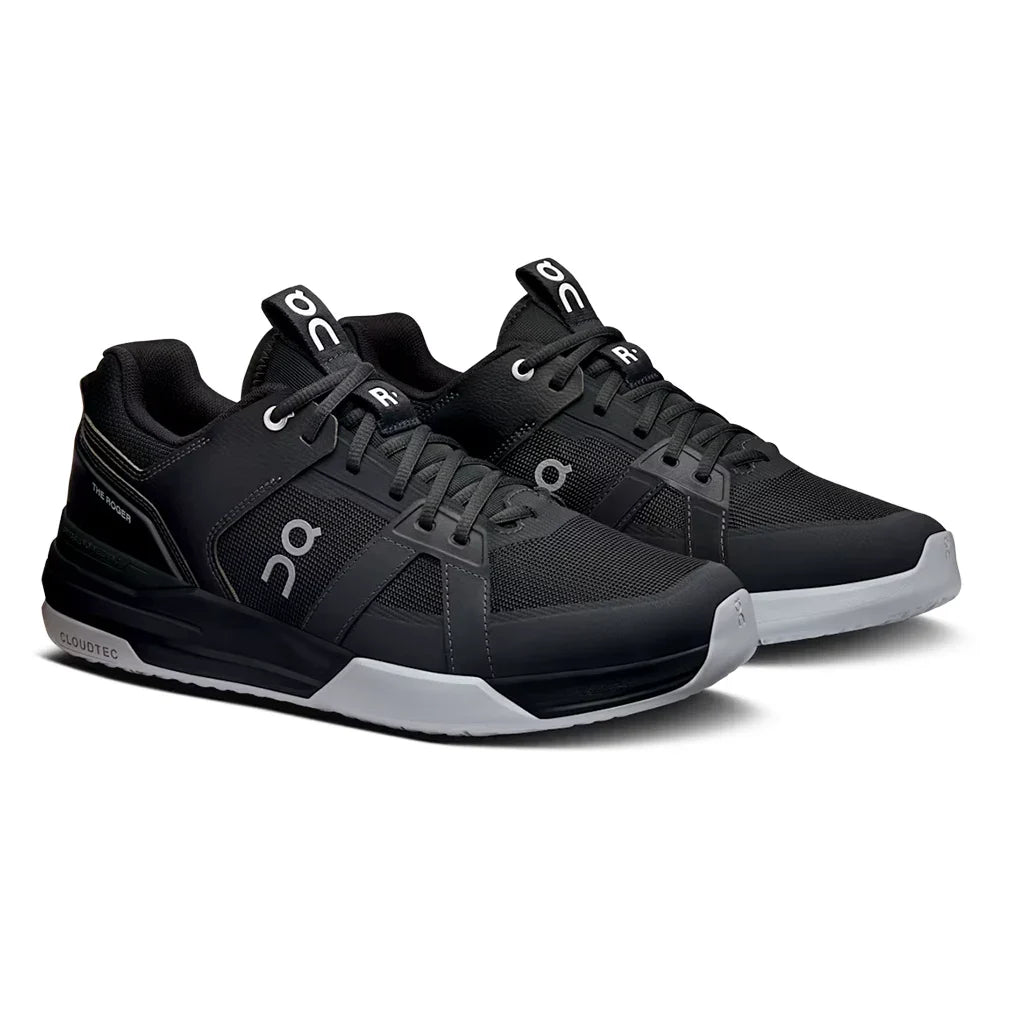 Men's THE ROGER Clubhouse Pro Court Shoes Black and Glacier