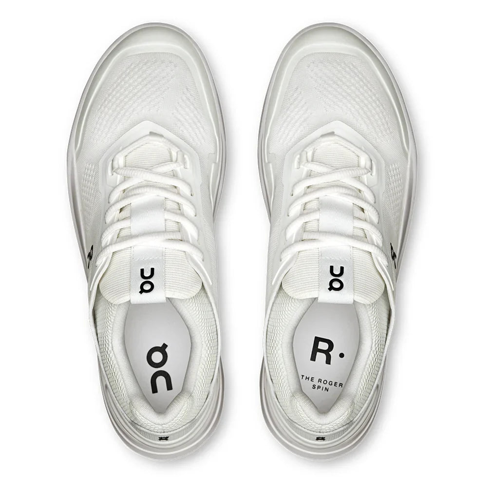 Women's THE ROGER Spin Court Shoes White and Black