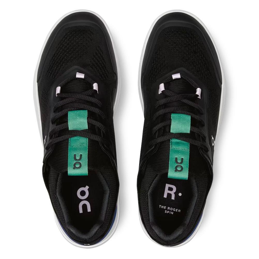 Women's THE ROGER Spin Court Shoes Black and Indigo