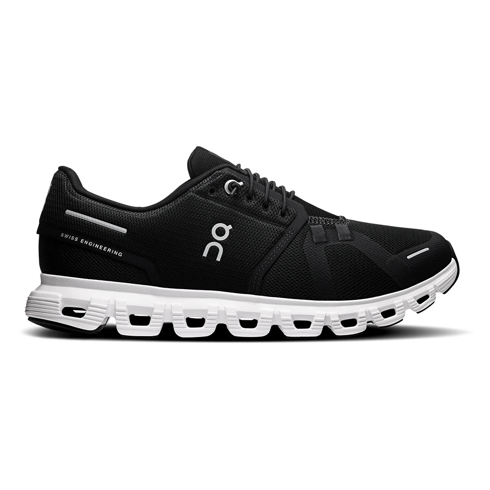 Women's Cloud 6 Performance All Day Shoes Black and White