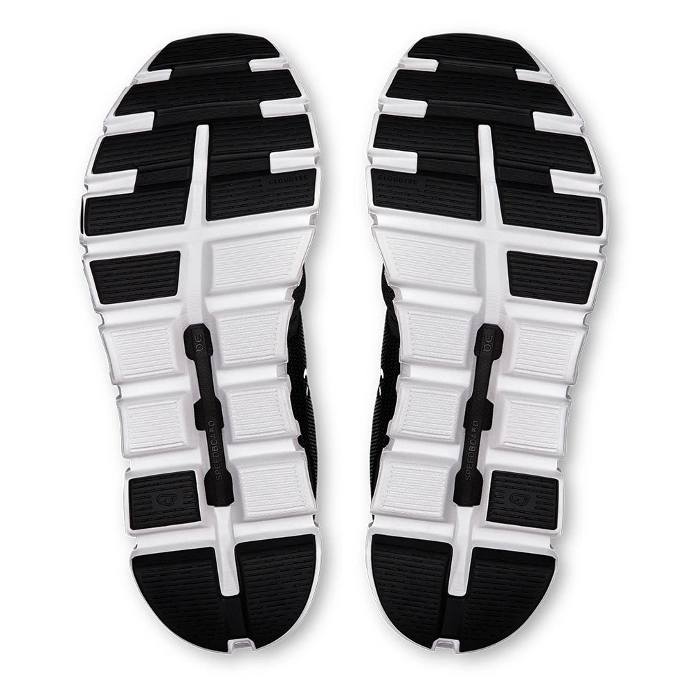 Women's Cloud 6 Performance All Day Shoes Black and White