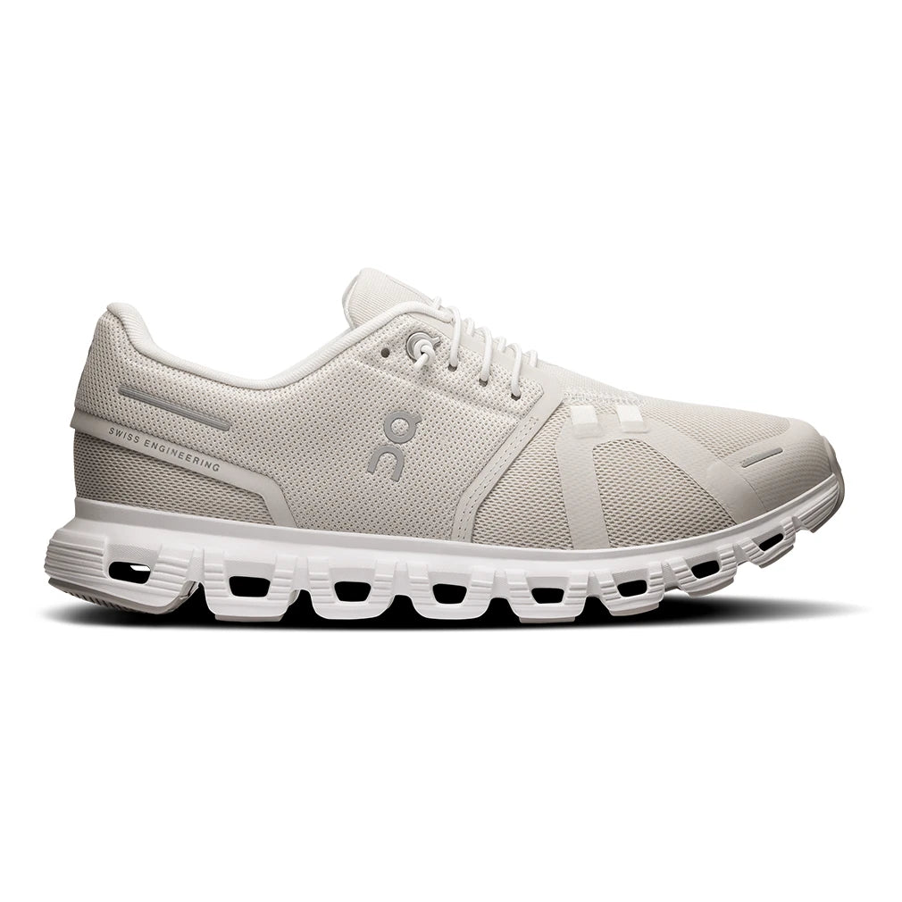 Women's Cloud 6 Performance All Day Shoes Pearl and White