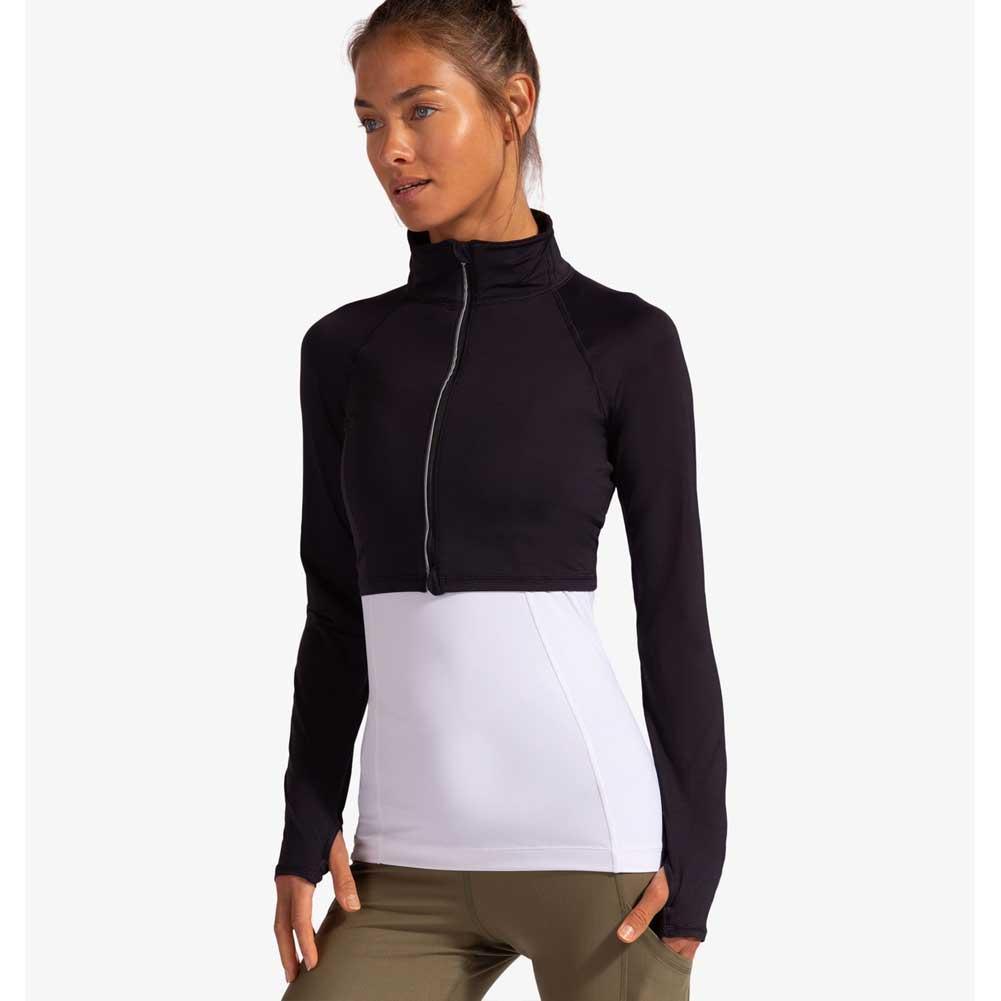 Women's Full Zip Crop Top