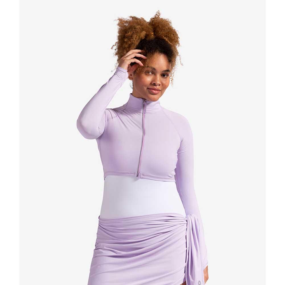 Women's Full Zip Crop Top