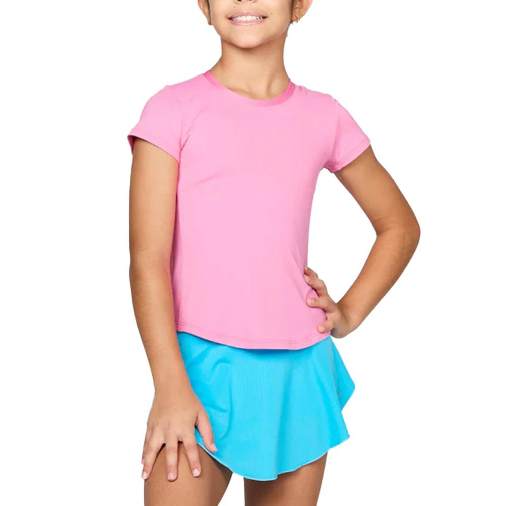Girls' UV Short Sleeve Tennis Top
