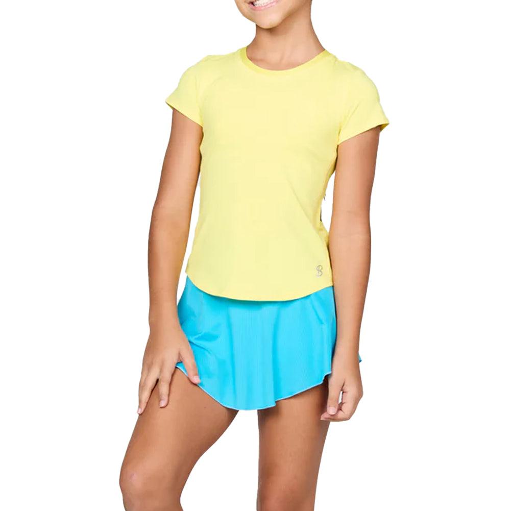 Girls' UV Short Sleeve Tennis Top